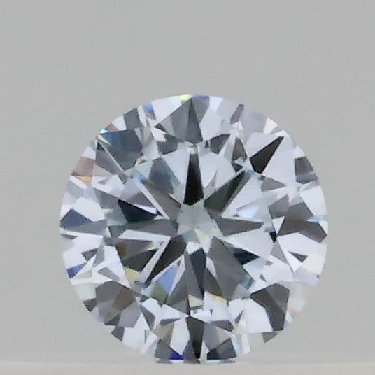 Actual 0.17 carat Fancy Light Blue Round lab-grown diamond