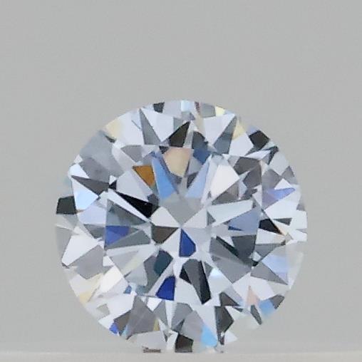 Actual 0.13 carat Fancy Light Blue Round lab-grown diamond