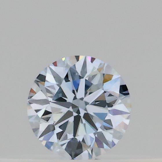 Actual 0.15 carat Fancy Light Blue Round lab-grown diamond