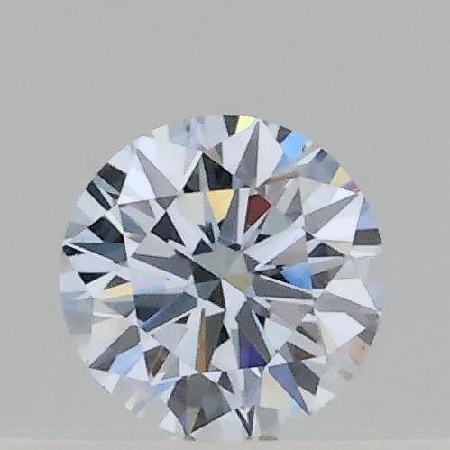 Actual 0.15 carat Fancy Light Blue Round lab-grown diamond