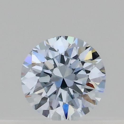 Actual 0.14 carat Fancy Light Blue Round lab-grown diamond