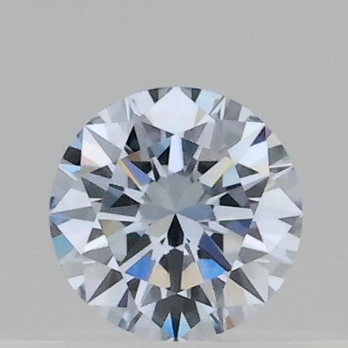 Actual 0.15 carat Fancy Light Blue Round lab-grown diamond
