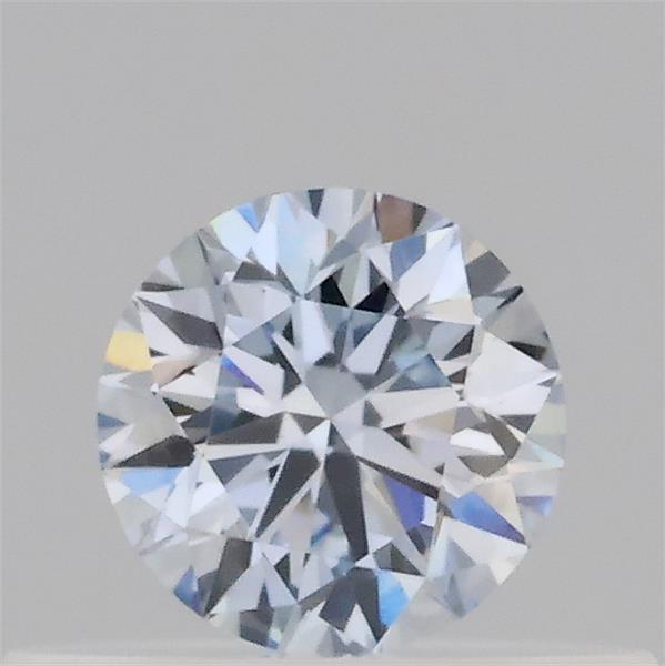 Actual 0.29 carat Fancy Light Blue Round lab-grown diamond
