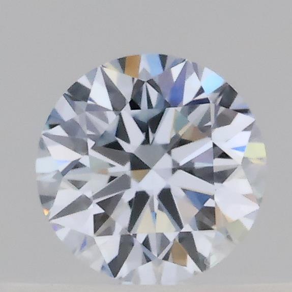Actual 0.3 carat Fancy Light Blue Round lab-grown diamond