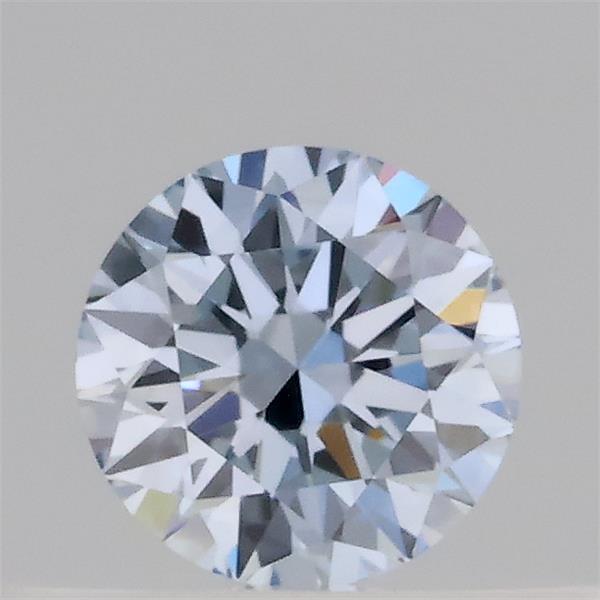 Actual 0.3 carat Fancy Light Blue Round lab-grown diamond