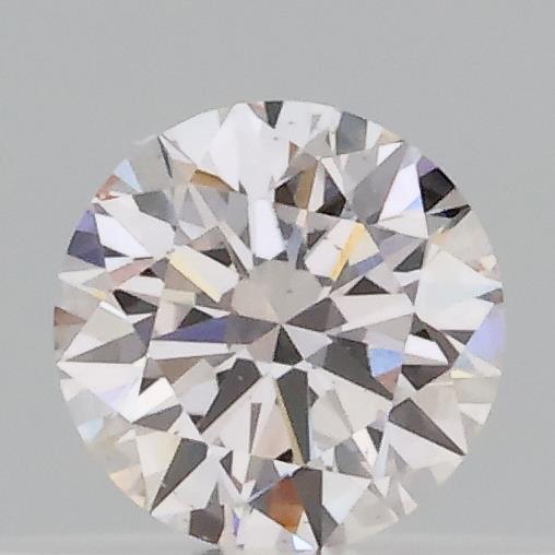 Actual 0.2 carat J Round lab-grown diamond