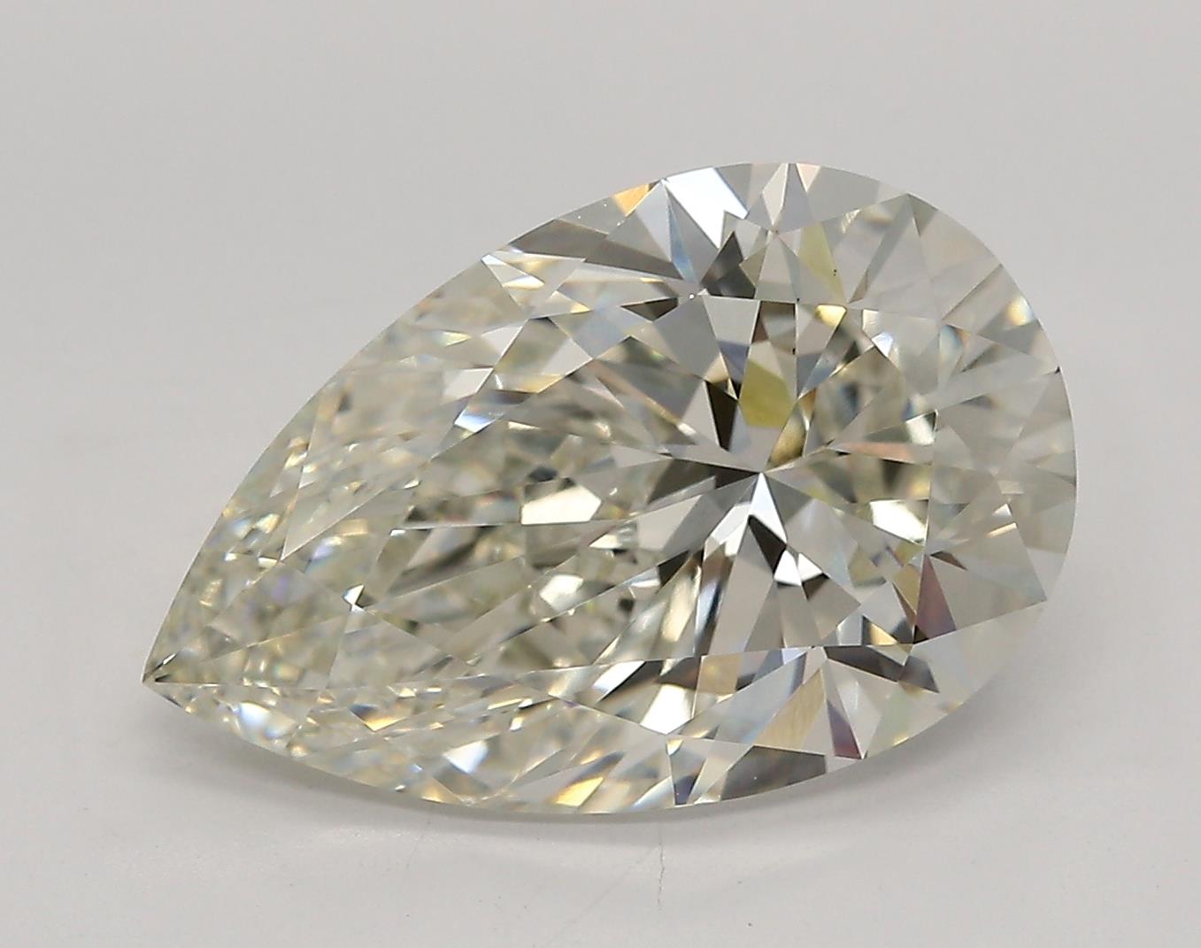 4.72 Carat Pear Cut Lab Diamond